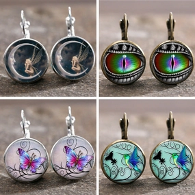 Wholesale Time Gems Alloy Earrings