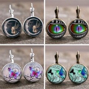 Wholesale Time Gems Alloy Earrings