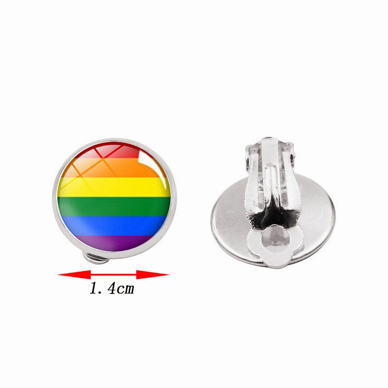 Wholesale Time Stone Unpierced Alloy Earrings
