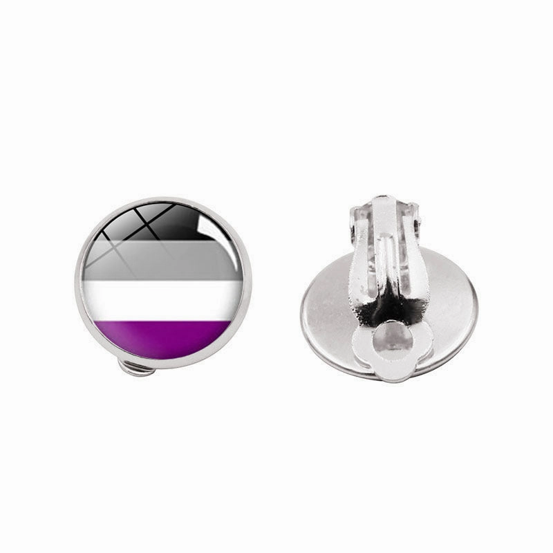 Wholesale Time Stone Unpierced Alloy Earrings