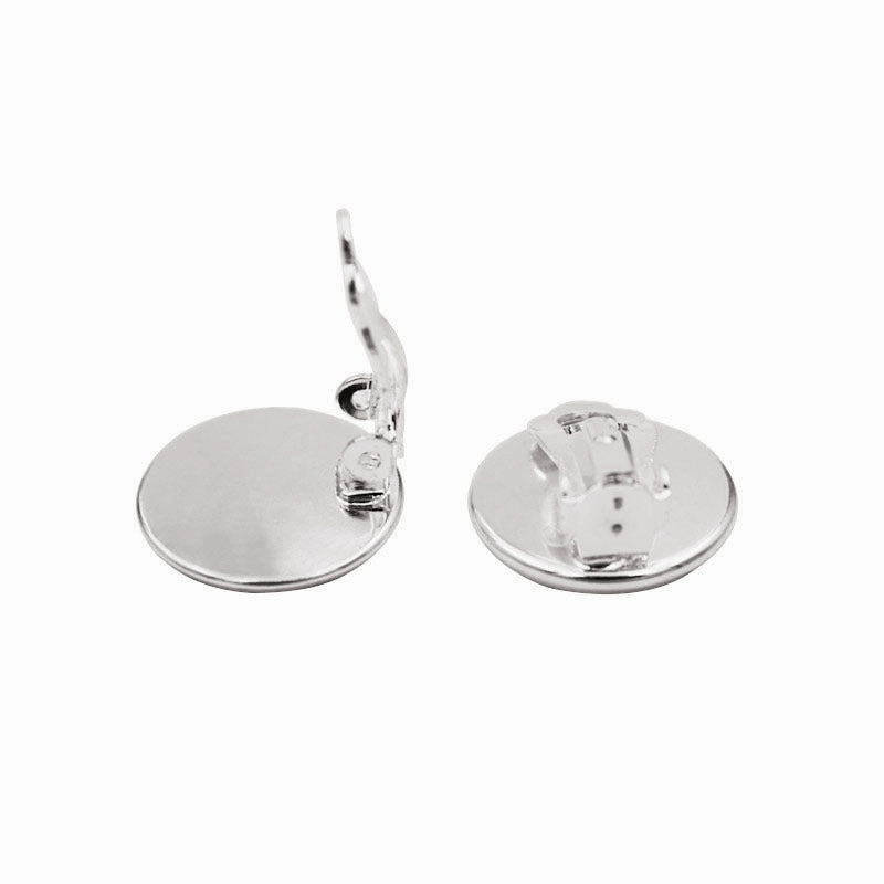 Wholesale Time Stone Unpierced Alloy Earrings