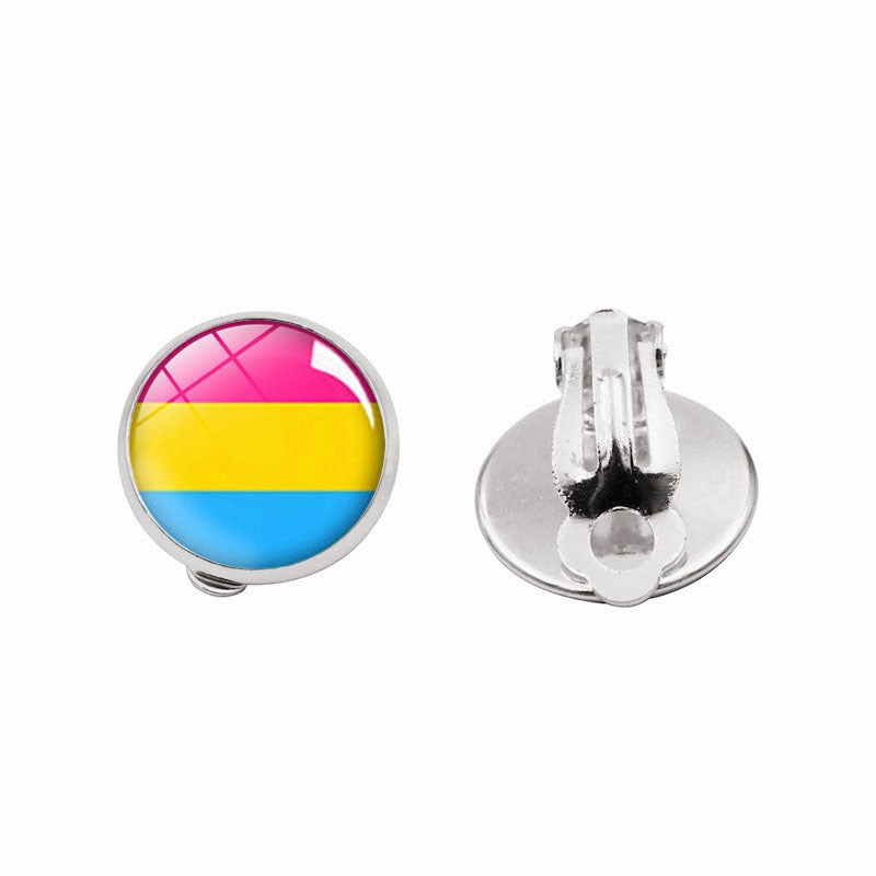 Wholesale Time Stone Unpierced Alloy Earrings