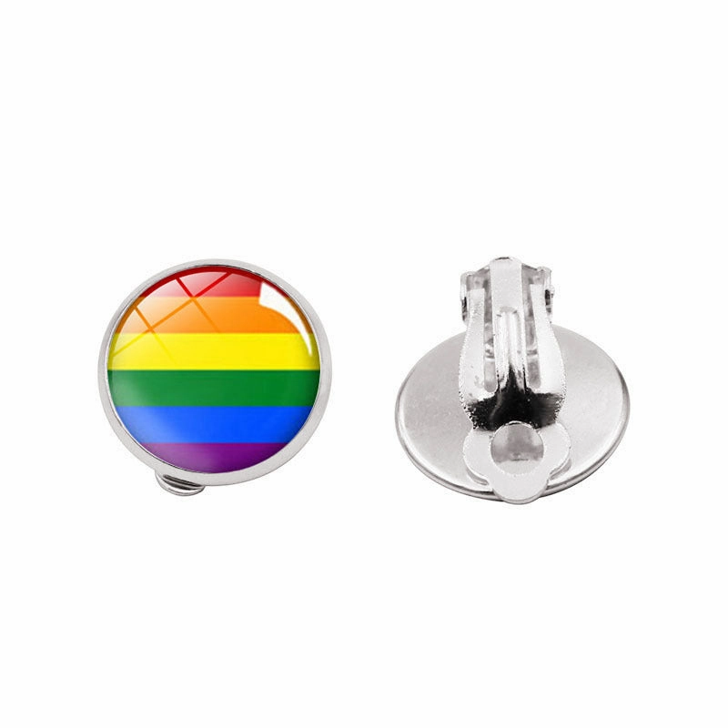 Wholesale Time Stone Unpierced Alloy Earrings