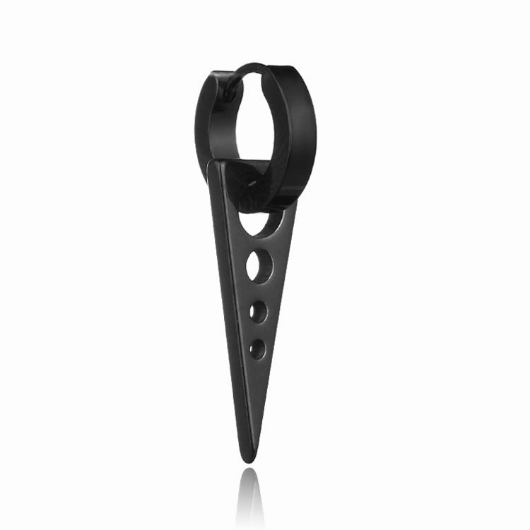 Wholesale Titanium Punk Triangle Earrings