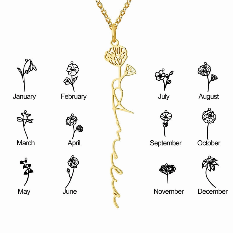 Wholesale Titanium Steel 18K Gold DIY Letter Name Necklace