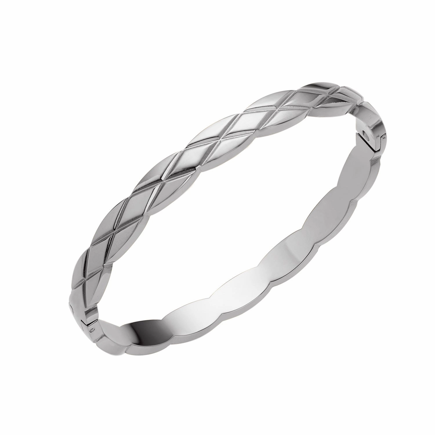 Wholesale Titanium Steel 18k Gold Plated Diamond Bracelet