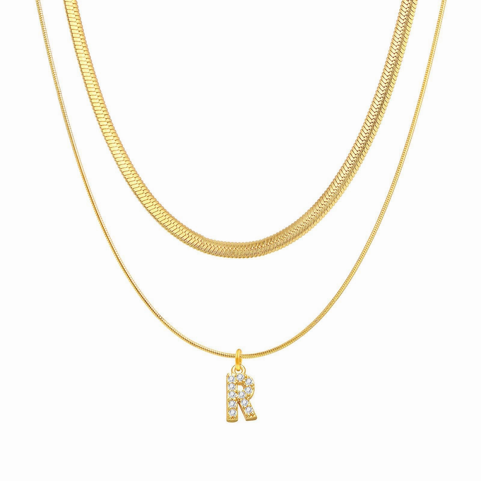 Wholesale Titanium Steel 26 Letters Necklace