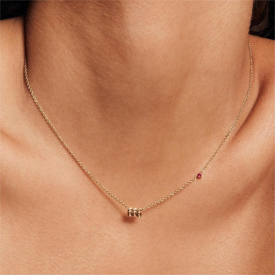 Wholesale Titanium Steel Angel Digital Diamond Necklace