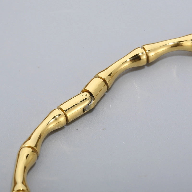 Wholesale Titanium Steel Bamboo Bracelet