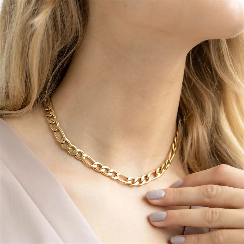 Wholesale Titanium Steel Coarse Necklaces