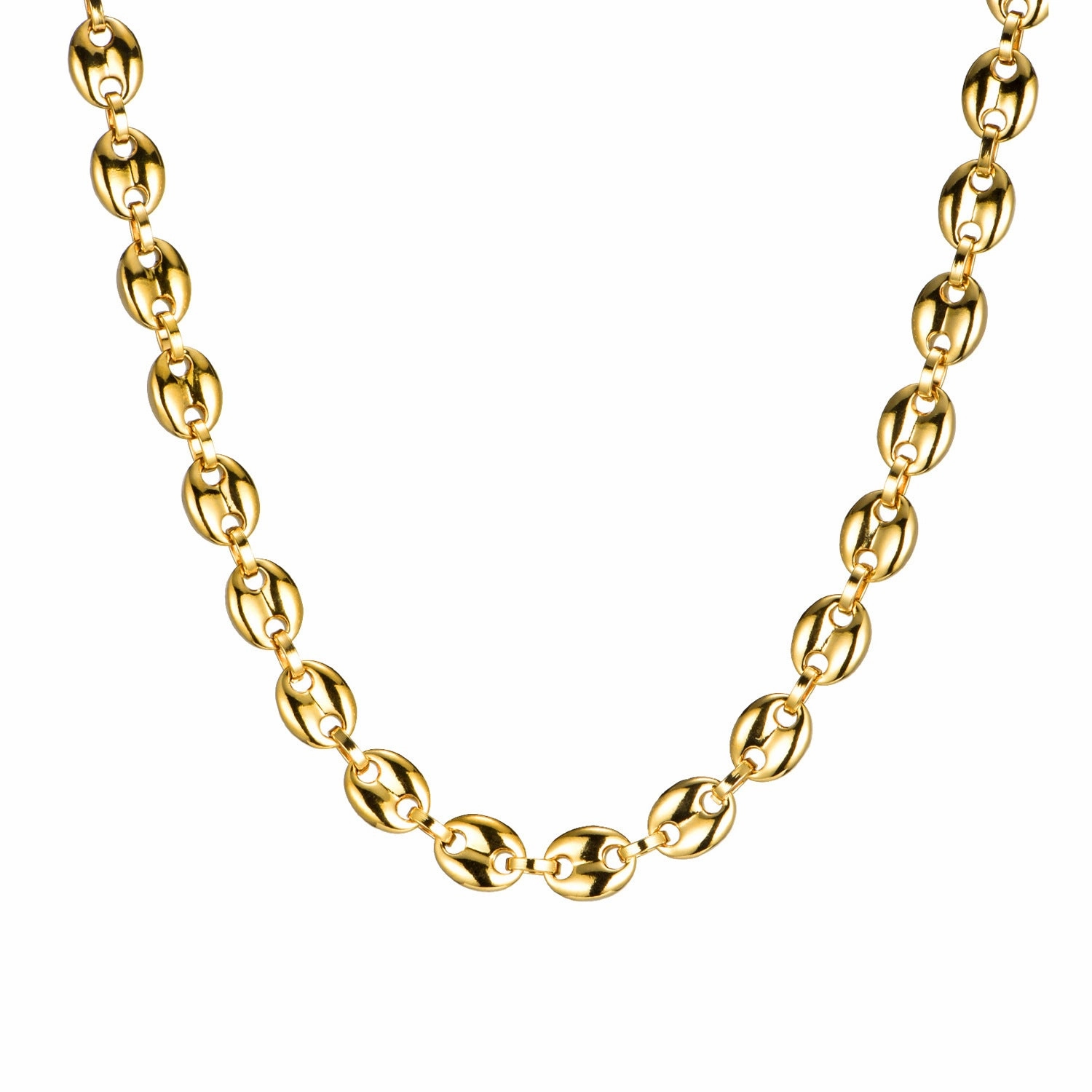 Wholesale Titanium Steel Coffee Bean Necklace