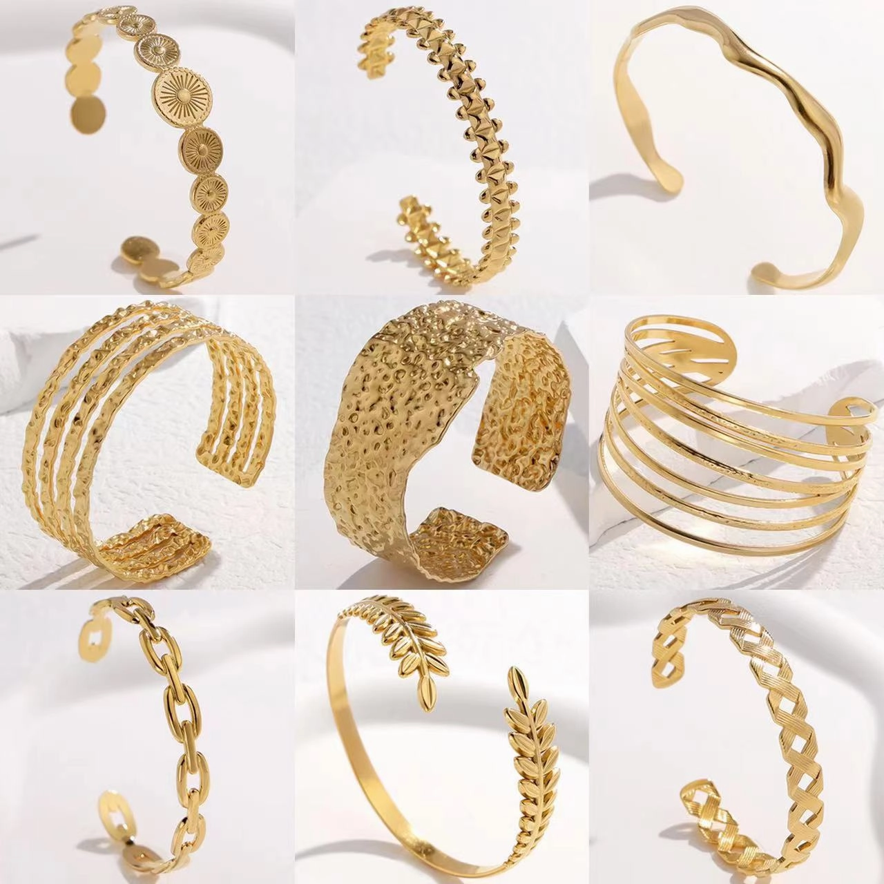 Wholesale Titanium Steel Colorfast Adjustable Stainless Steel Bracelet