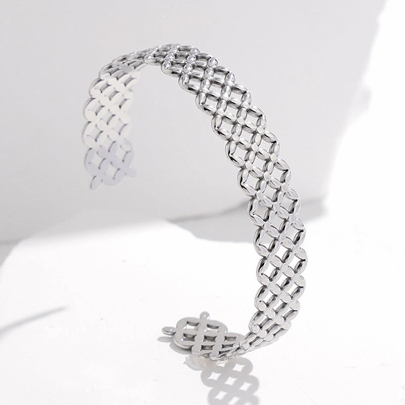 Wholesale Titanium Steel Colorfast Adjustable Stainless Steel Bracelet