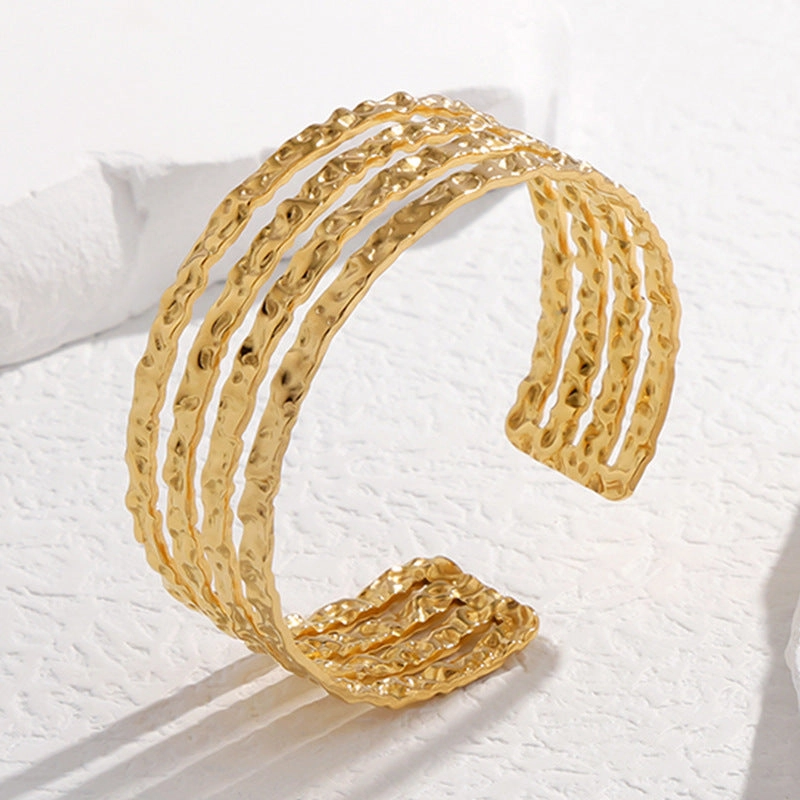 Wholesale Titanium Steel Colorfast Adjustable Stainless Steel Bracelet