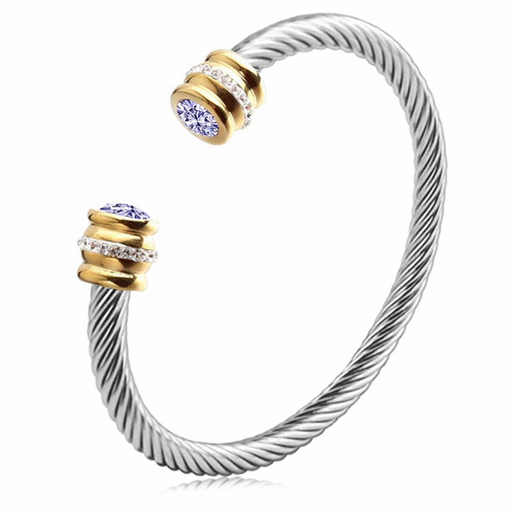 Wholesale Titanium Steel Colorful Diamond Bracelet