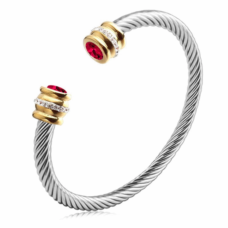 Wholesale Titanium Steel Colorful Diamond Bracelet