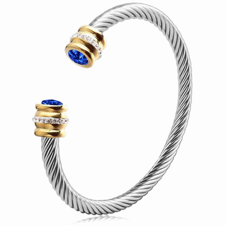Wholesale Titanium Steel Colorful Diamond Bracelet