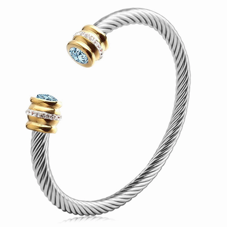 Wholesale Titanium Steel Colorful Diamond Bracelet