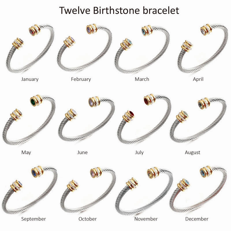 Wholesale Titanium Steel Colorful Diamond Bracelet