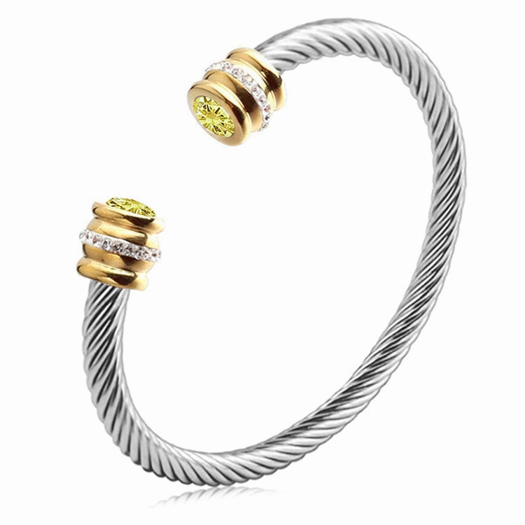Wholesale Titanium Steel Colorful Diamond Bracelet