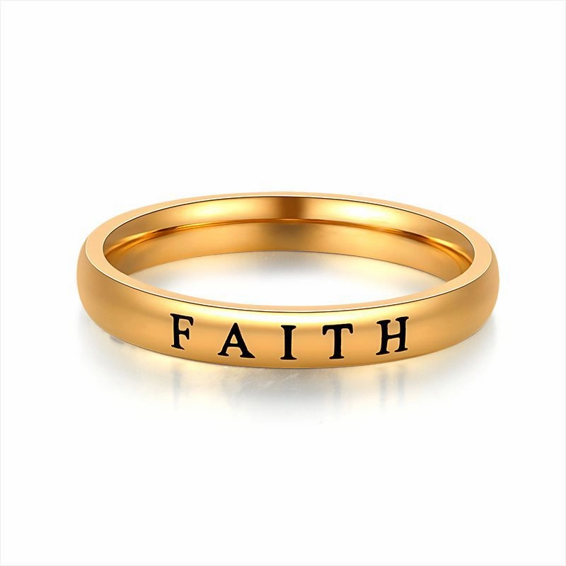 Wholesale Titanium Steel Corrosion Engraving Ring
