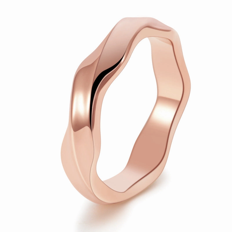 Wholesale Titanium Steel Couple Moebius Ring