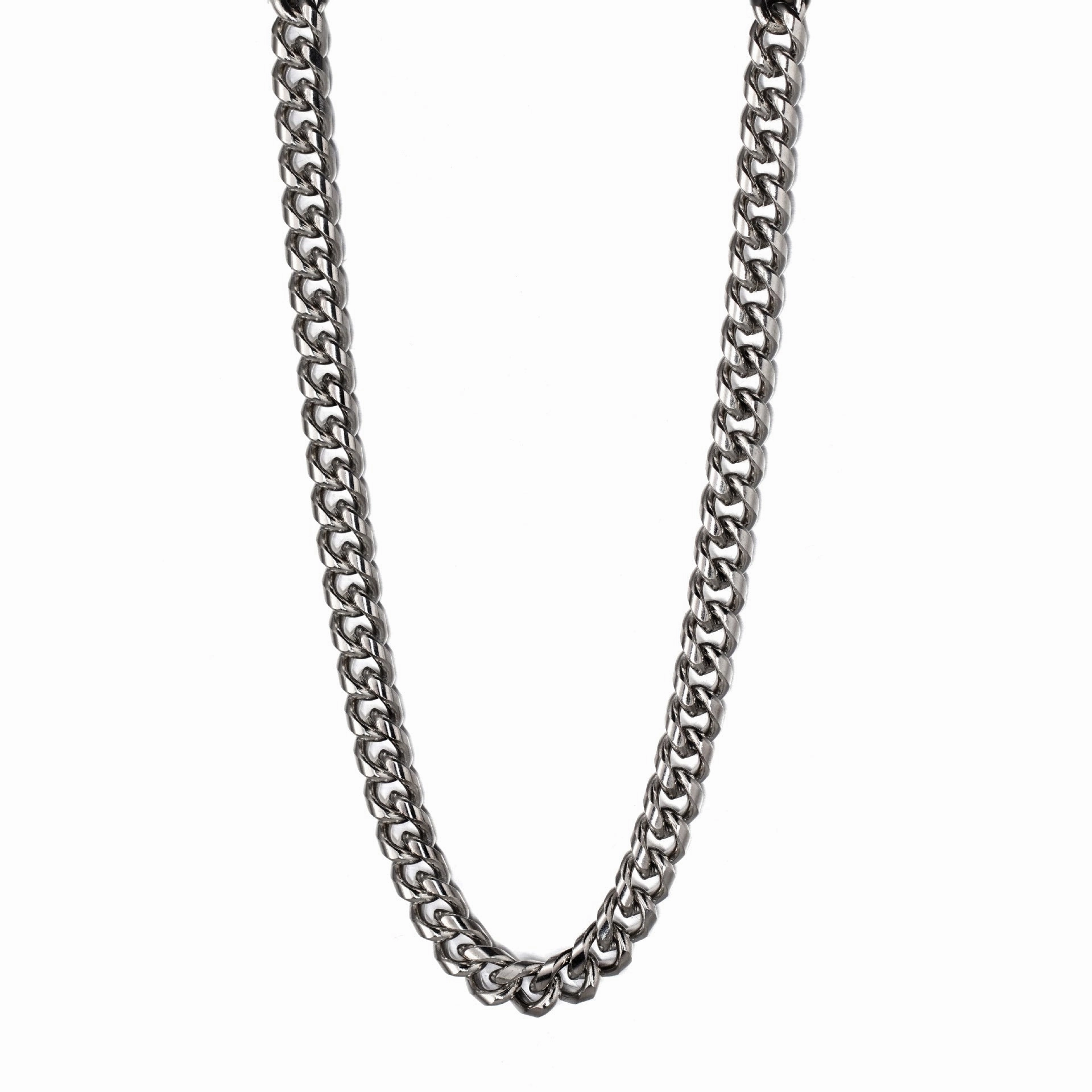 Wholesale titanium steel couple street hip-hop vintage Cuban necklaces