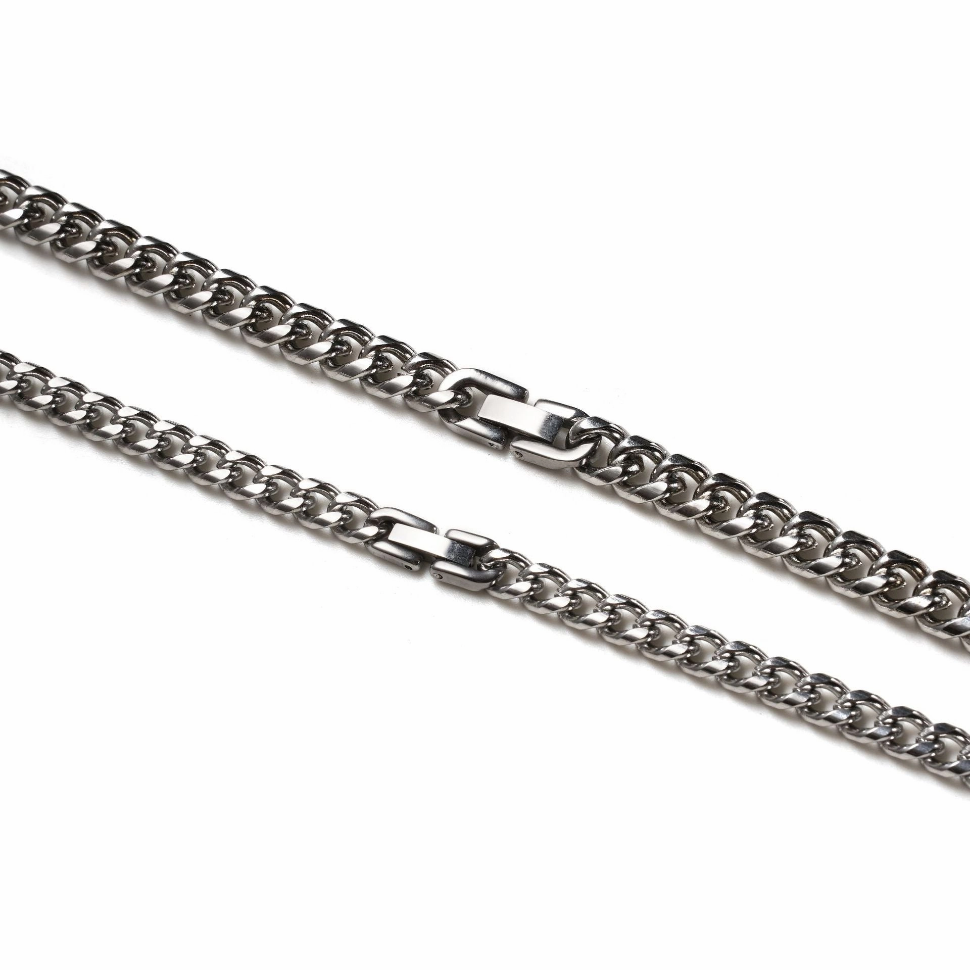 Wholesale titanium steel couple street hip-hop vintage Cuban necklaces