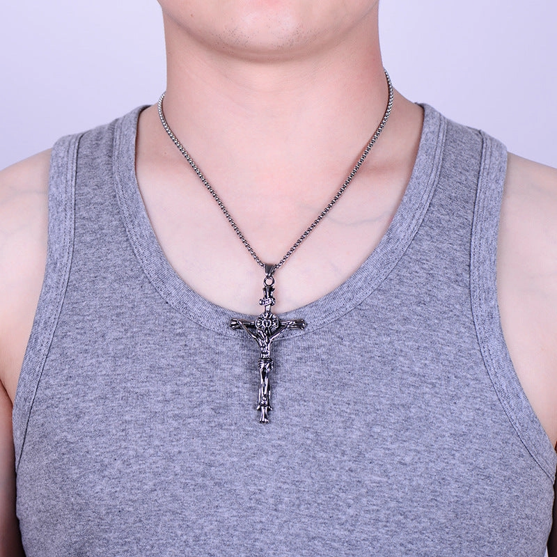 Wholesale Titanium Steel Cross Necklace