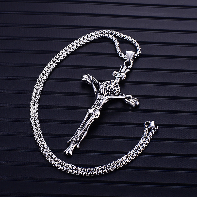 Wholesale Titanium Steel Cross Necklace