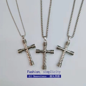 Wholesale Titanium Steel Cross Necklace