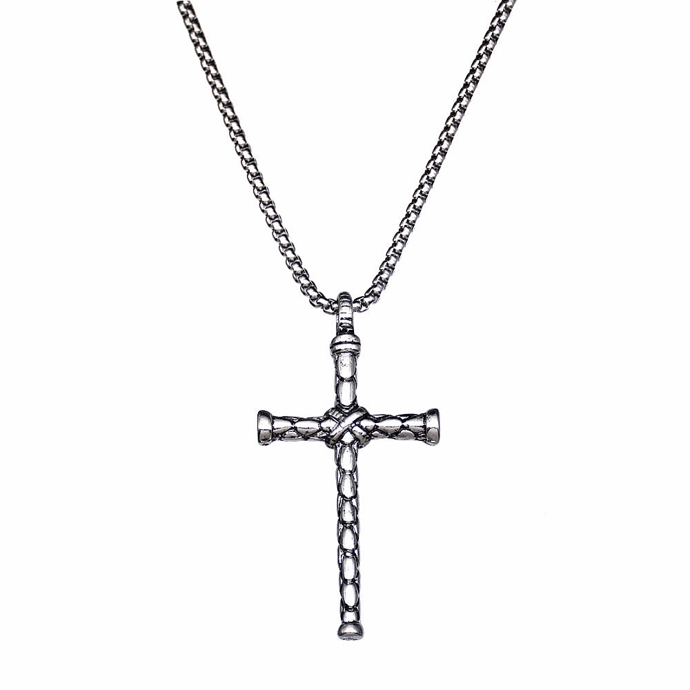 Wholesale Titanium Steel Cross Pendant Necklace