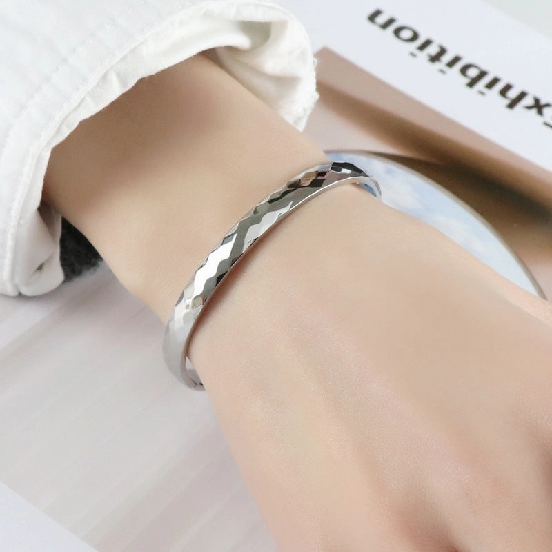 Wholesale Titanium Steel Diamond Buckle Bracelet