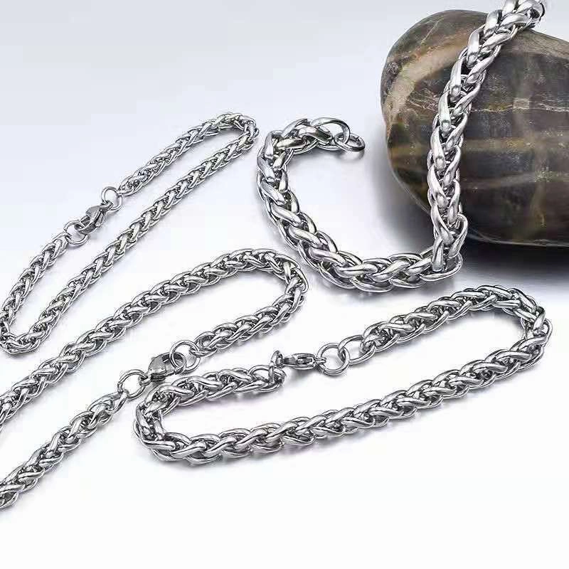 Wholesale Titanium Steel Double Layer Bracelet for Men