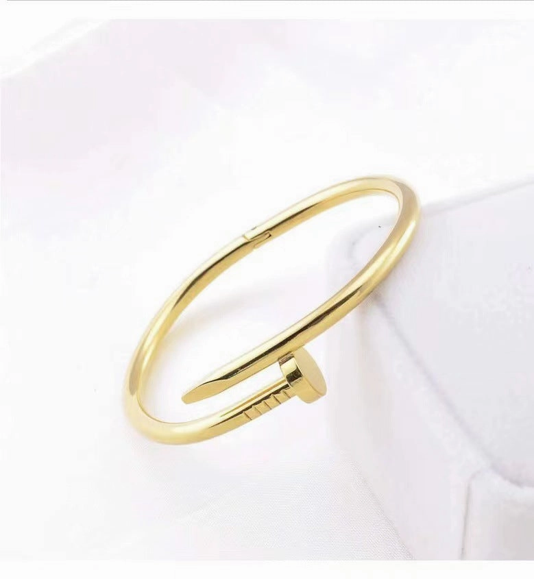 Wholesale Titanium Steel Fashionable Card Add Nail Bracelet Ring Stainless Steel Fashionable Trendy Rings