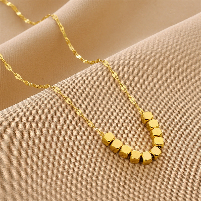Wholesale Titanium Steel Fast Color White Necklaces