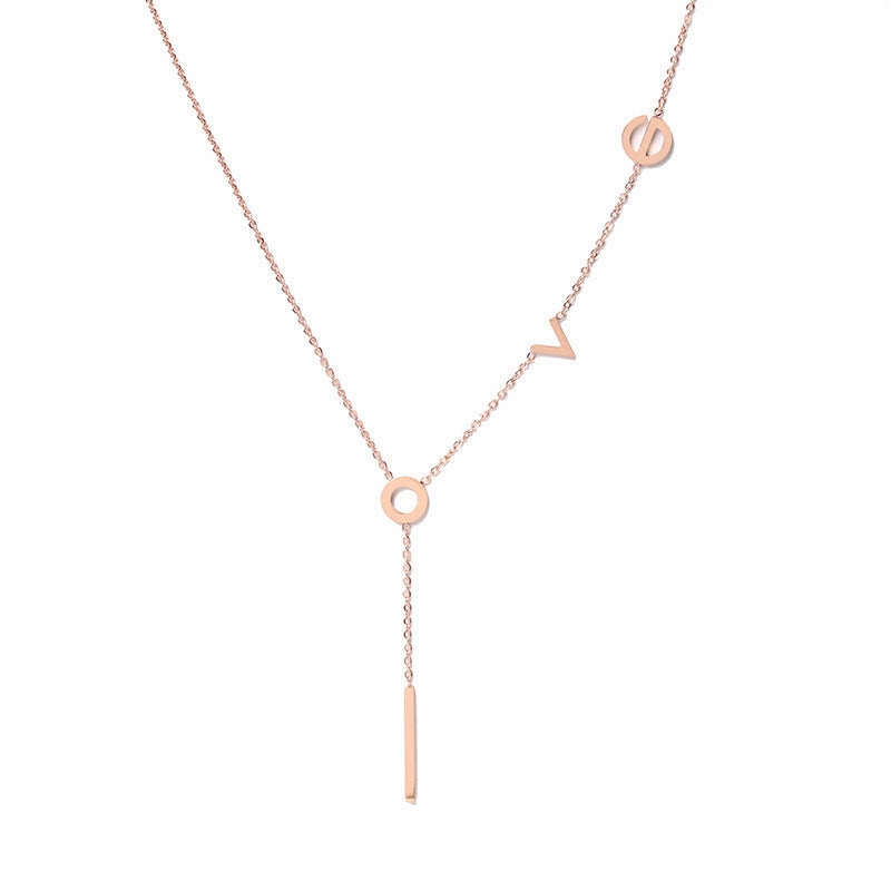 Wholesale Titanium Steel Fast Color White Necklaces