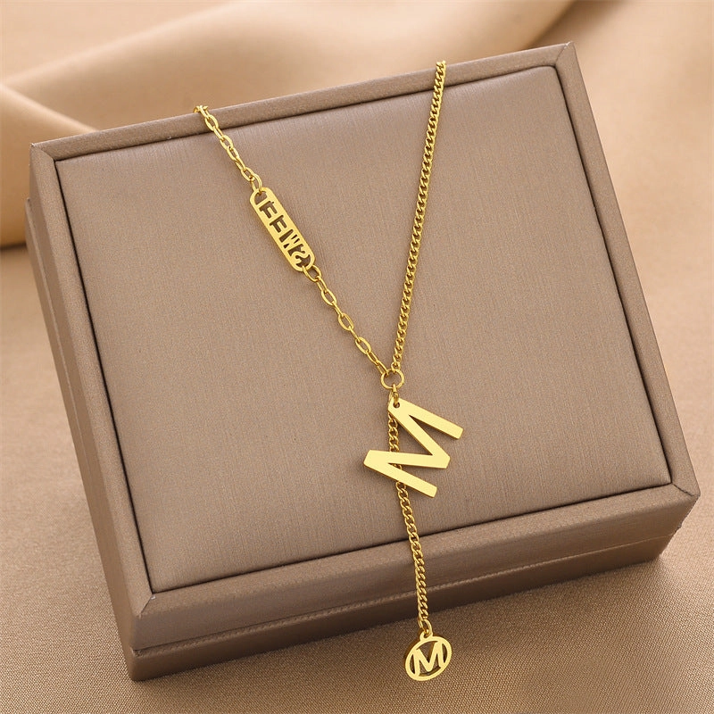 Wholesale Titanium Steel Fast Color White Necklaces