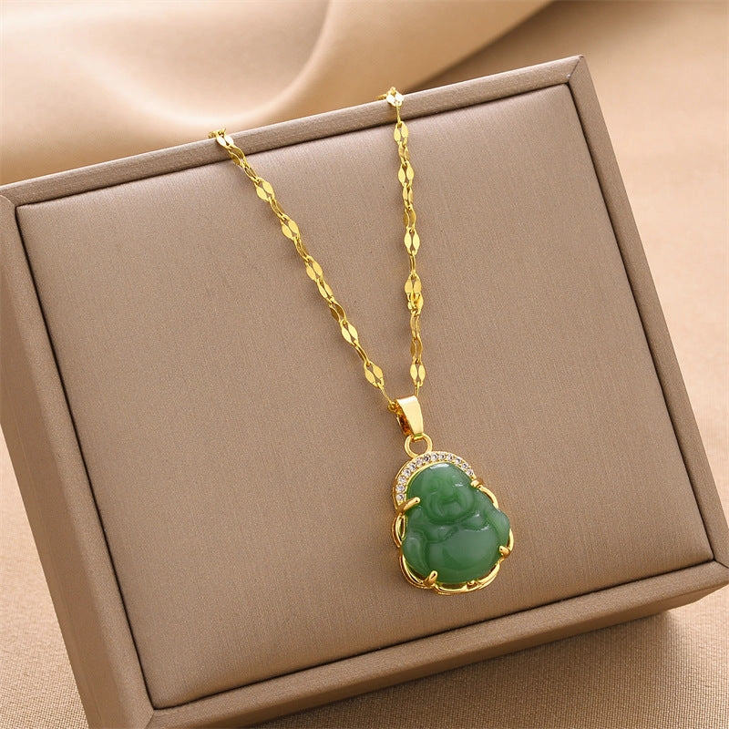 Wholesale Titanium Steel Fast Color White Necklaces