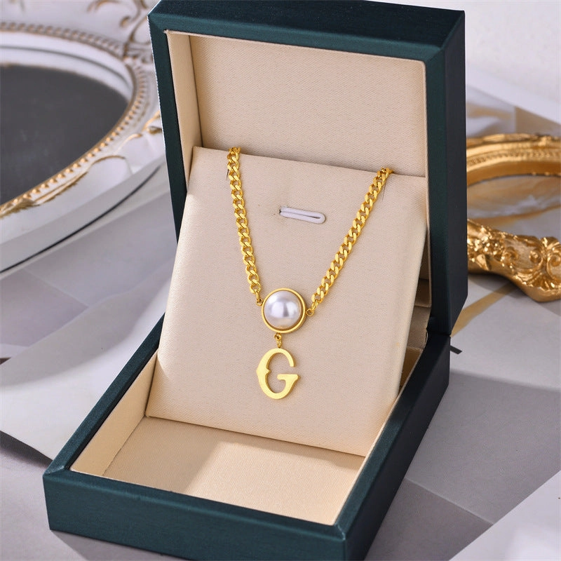 Wholesale Titanium Steel Fast Color White Necklaces