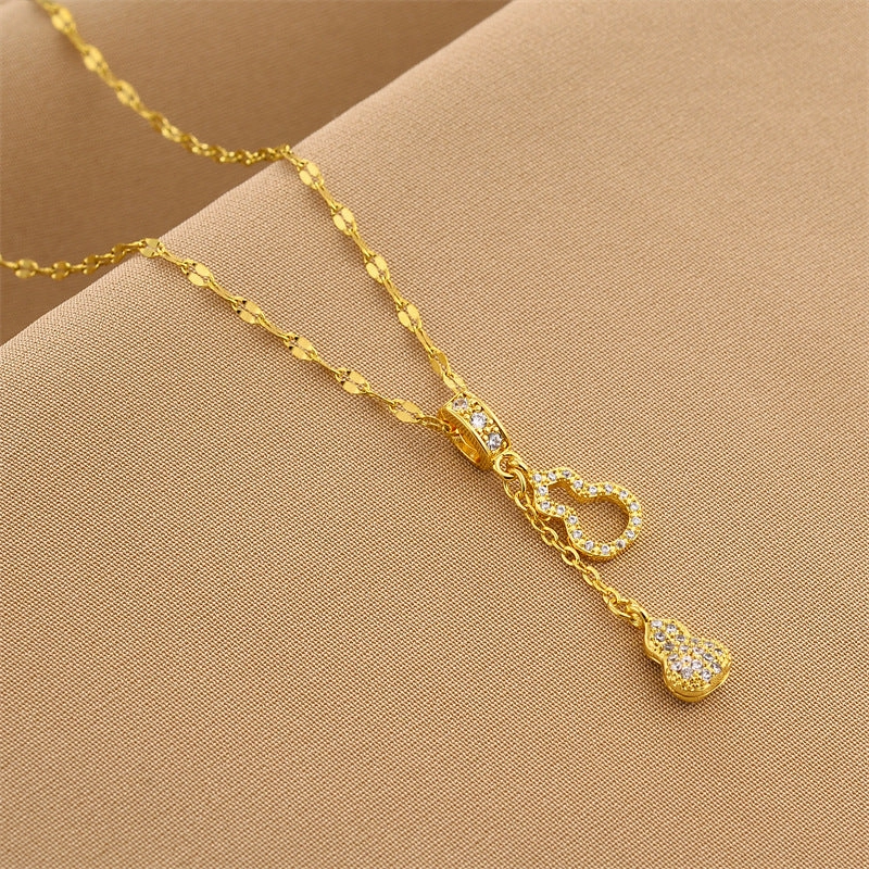 Wholesale Titanium Steel Fast Color White Necklaces