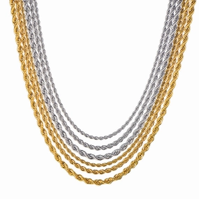 Wholesale Titanium Steel Fried Dough Twists Chain