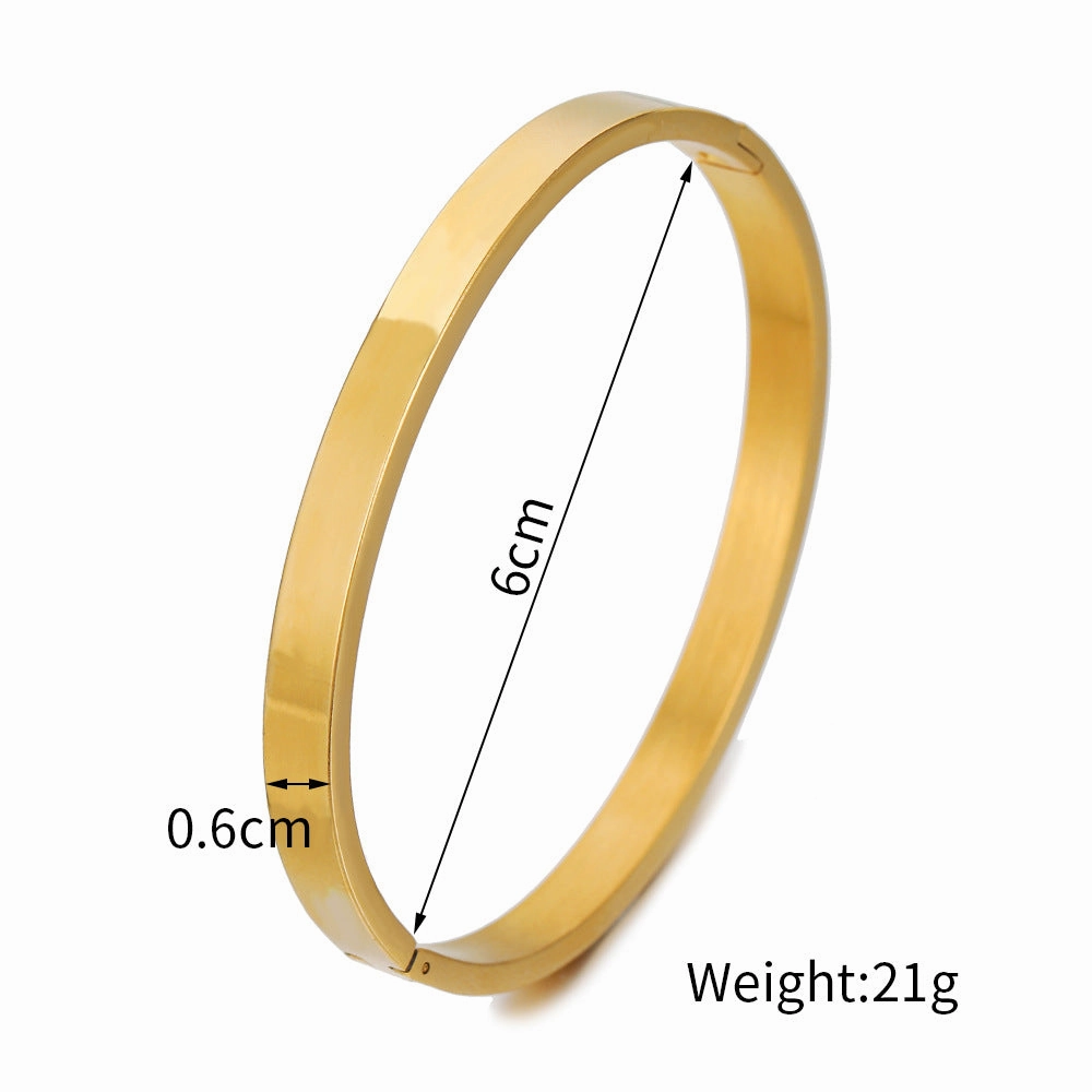 Wholesale Titanium steel gold-plated bracelet