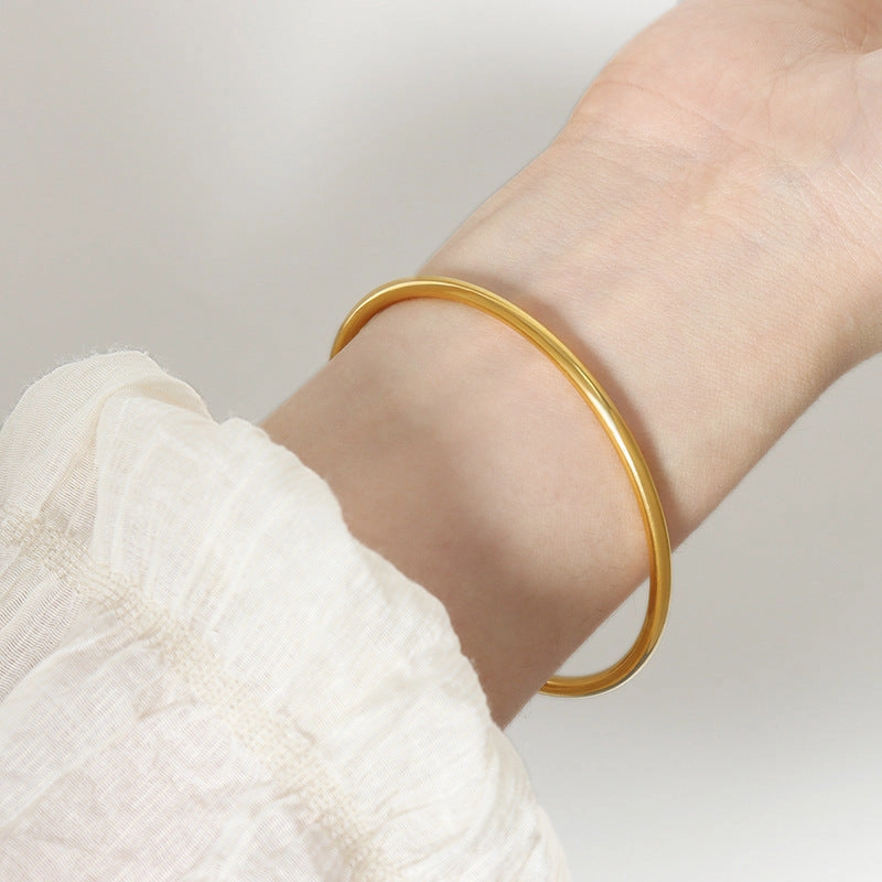 Wholesale Titanium Steel Gold Plated Ring Bracelet