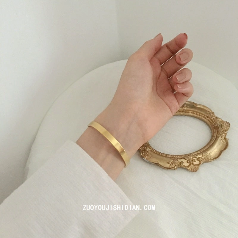 Wholesale titanium steel gold vintage bracelet