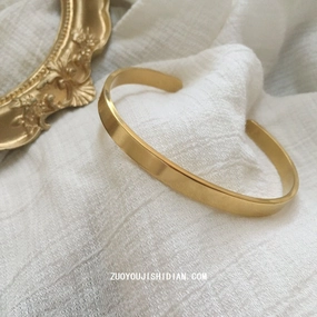 Wholesale titanium steel gold vintage bracelet