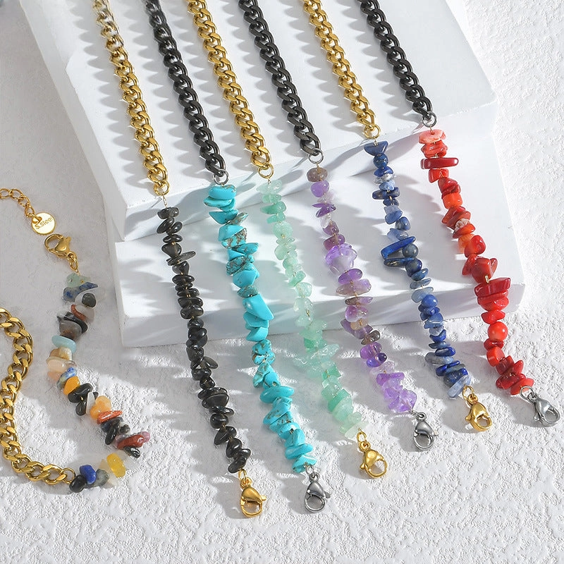 Wholesale Titanium Steel Gravel Bracelet