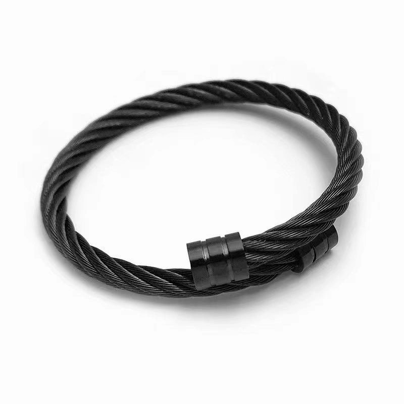Wholesale Titanium Steel Hanging Wire Wire Bracelet