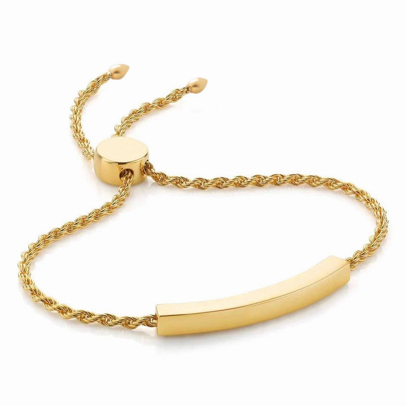 Wholesale Titanium Steel Hollow Tube Bracelet