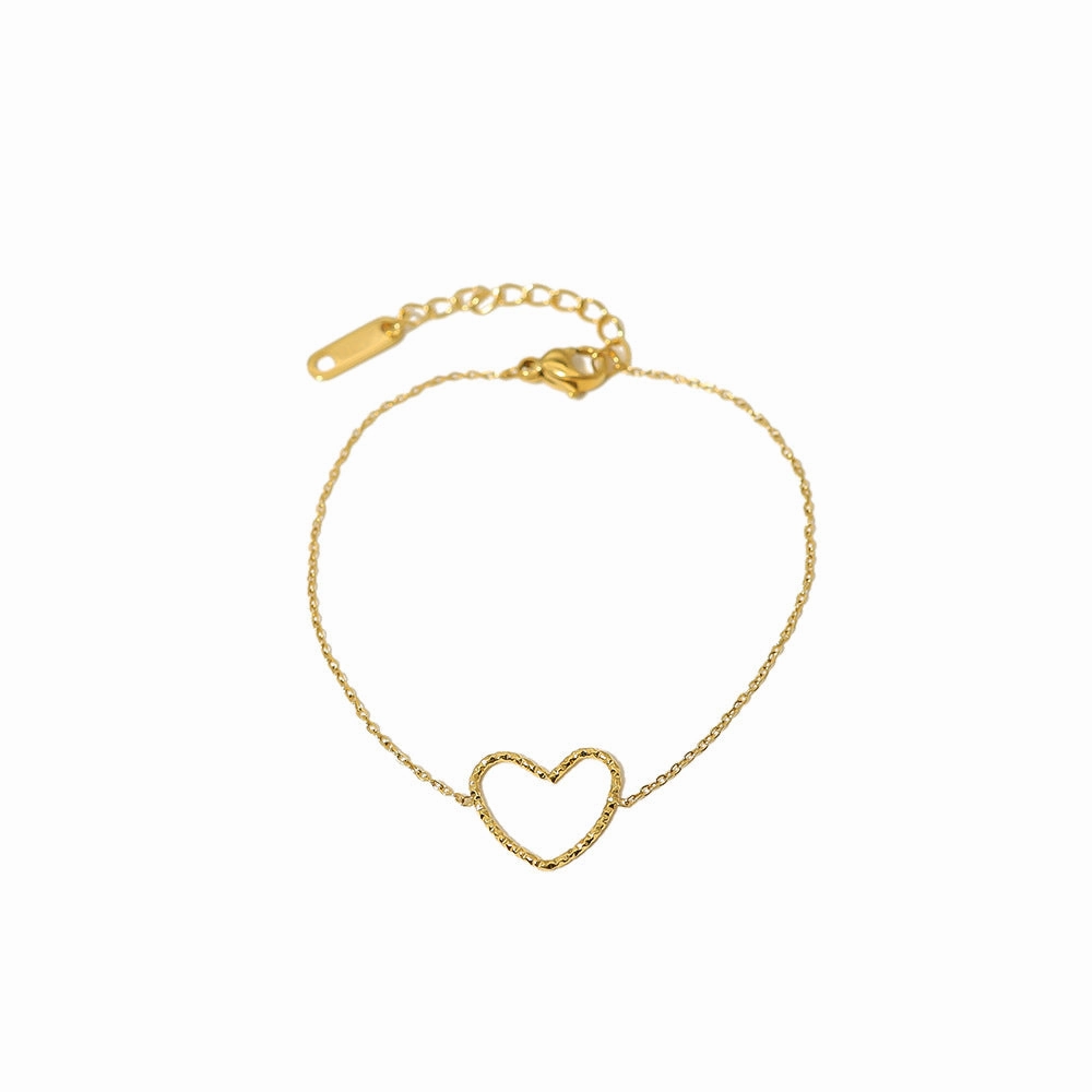 Wholesale Titanium Steel Love Necklace and Bracelet Combination